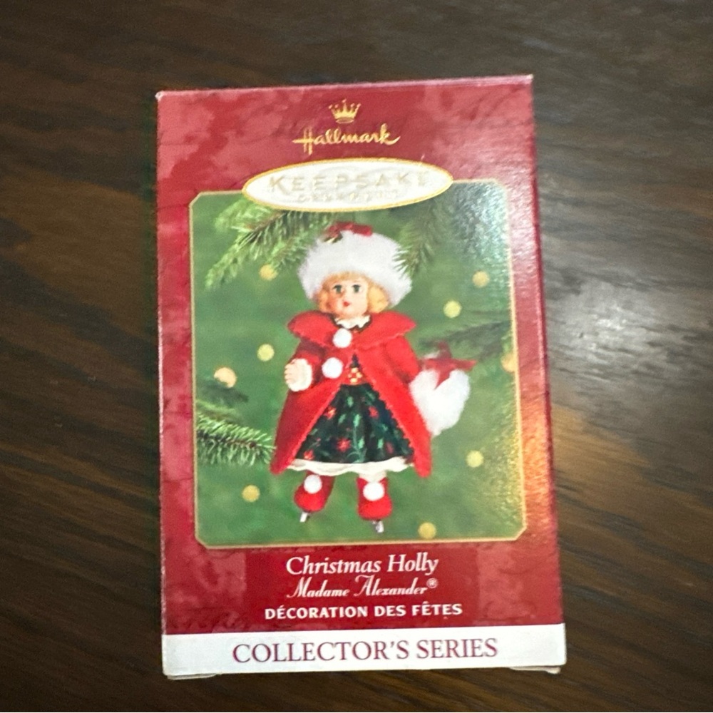 Hallmark "Christmas Holly" Ice Skating Madame Alexander Ornament 2000